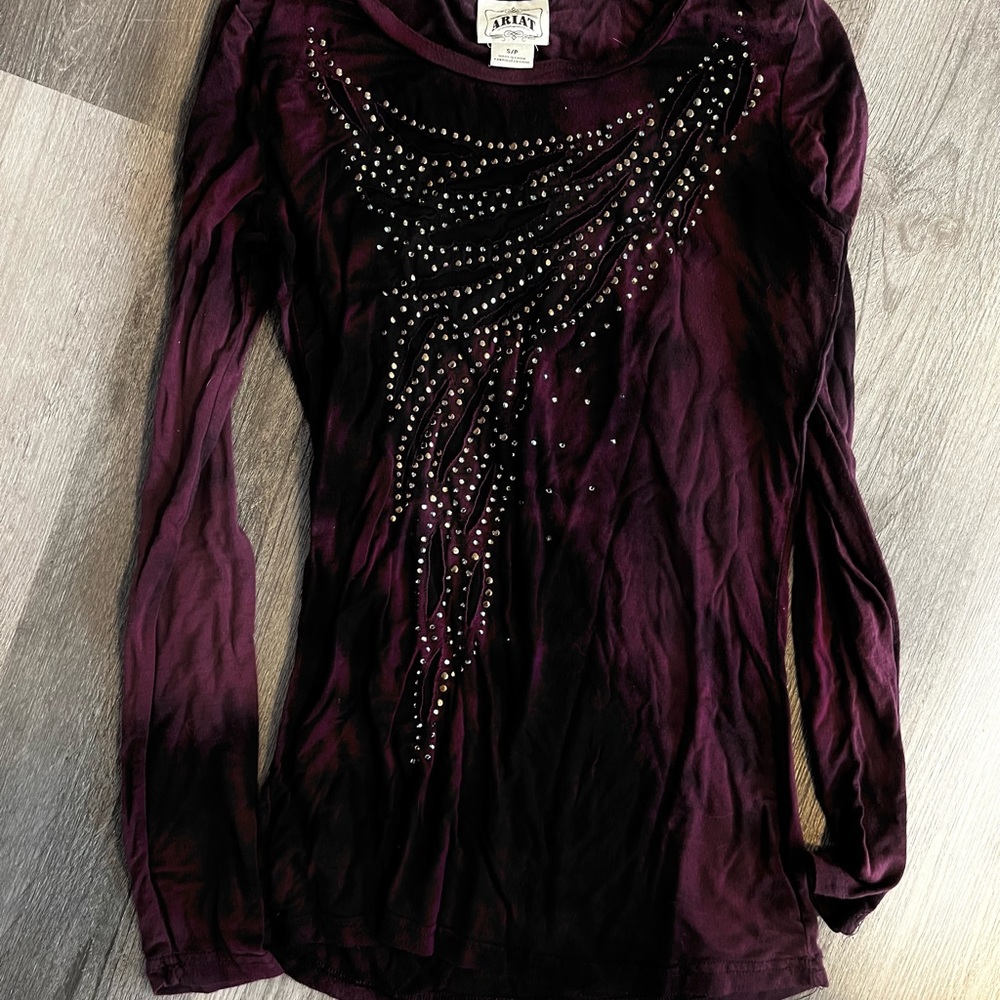 Ariat brand top purple size small